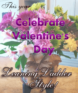 Valentine's Day Leaning Ladder Style