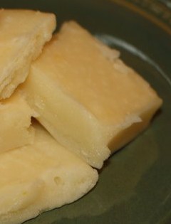 White Chocolate and Persian Lime Olive Oil Fudge