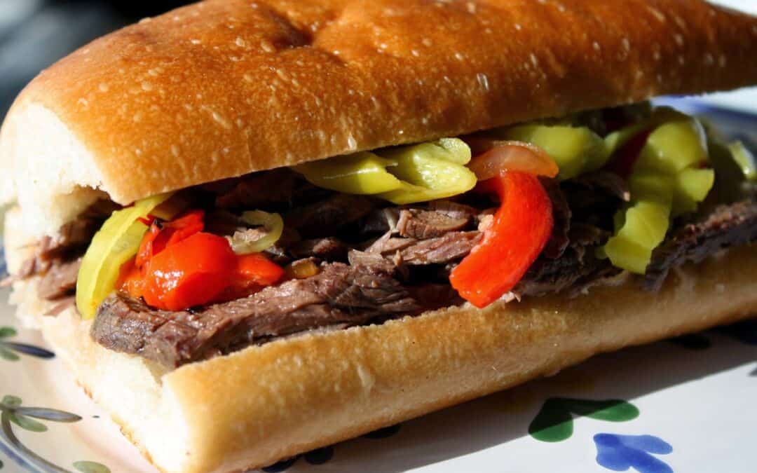 Tuscan Herb Olive Oil Rubbed Roasted Italian Beef Sandwiches